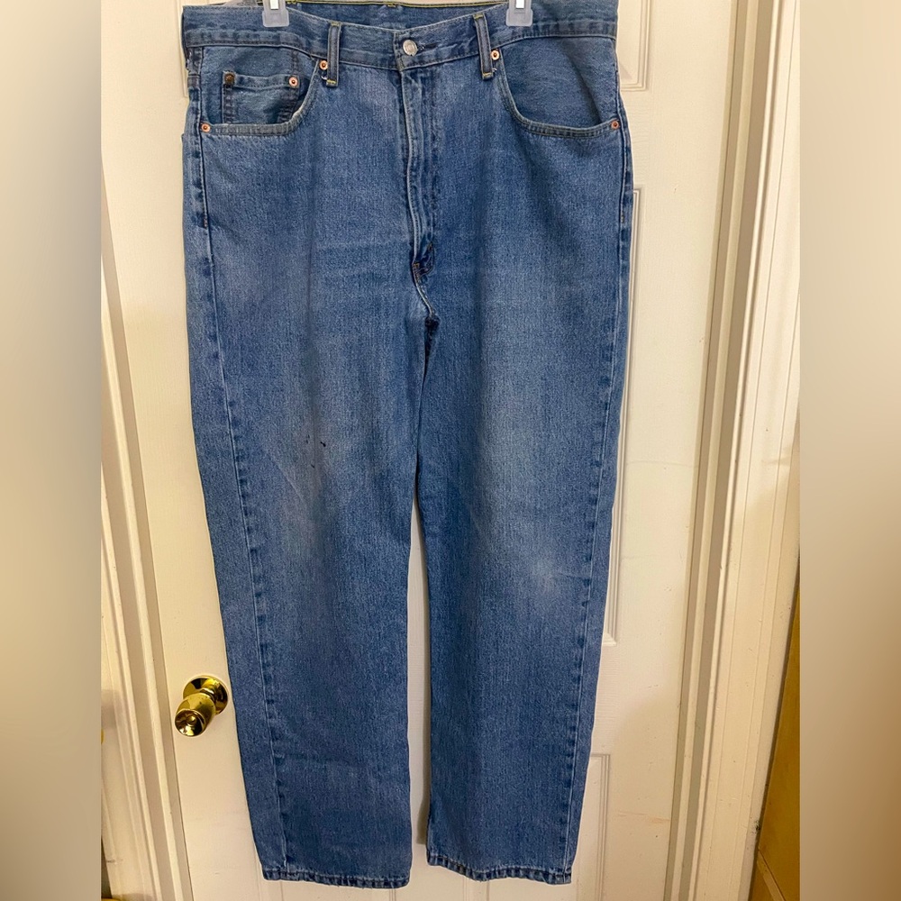 Levis 550 Relaxed Fit Mens 38x32 Blue Jeans